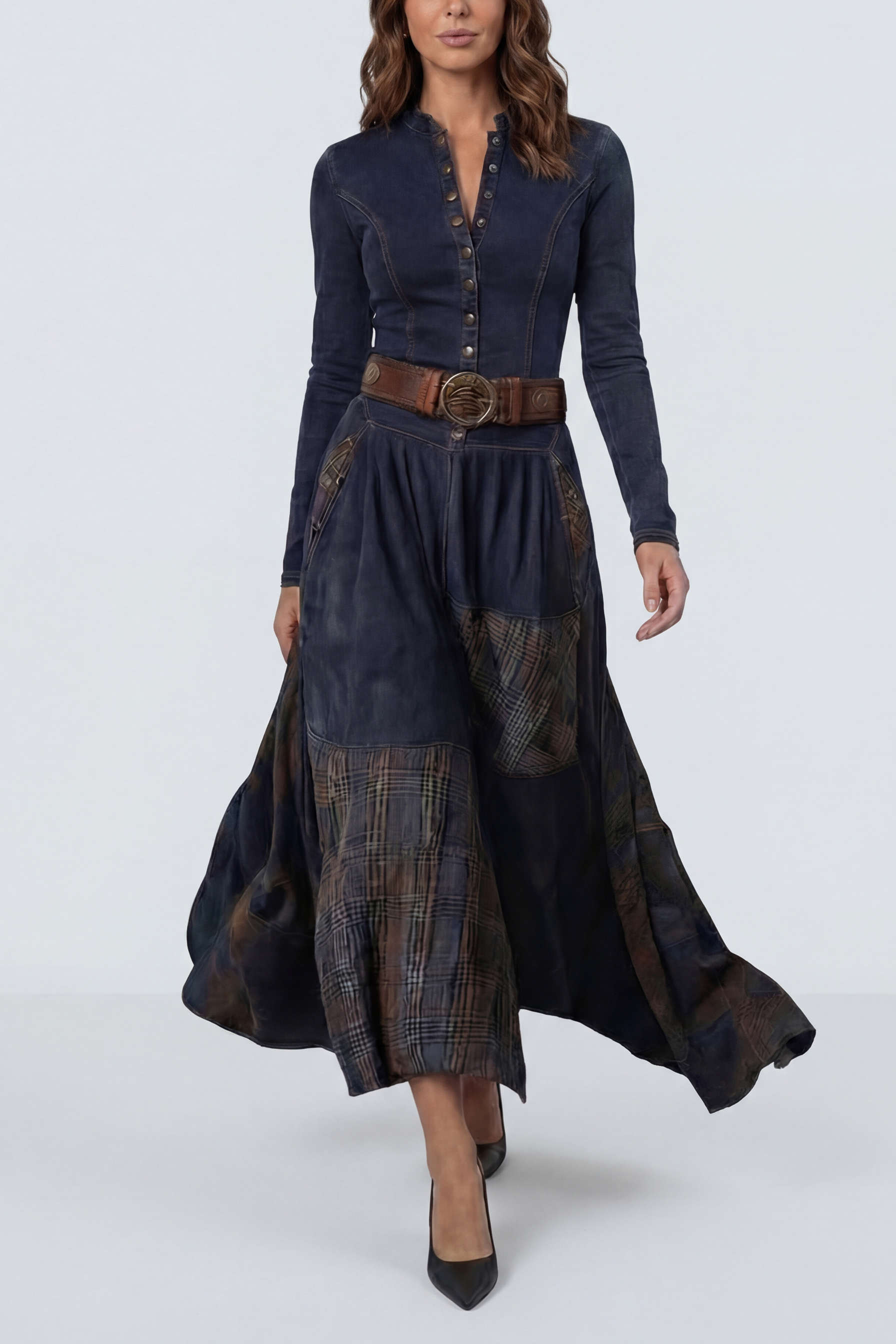 The Leonora | Vestido Suede