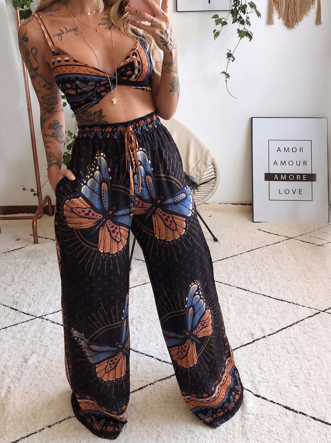 Set farfalla monarca