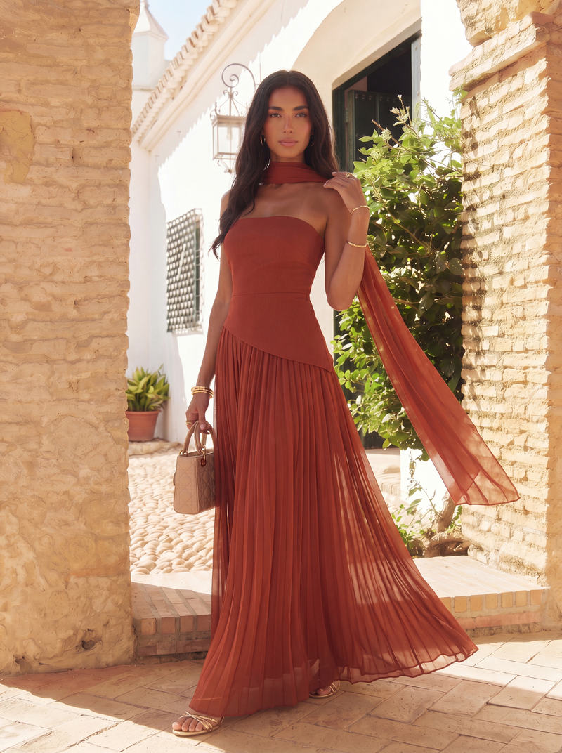 VESTIDO MAGNOLIA CHAMPÁN