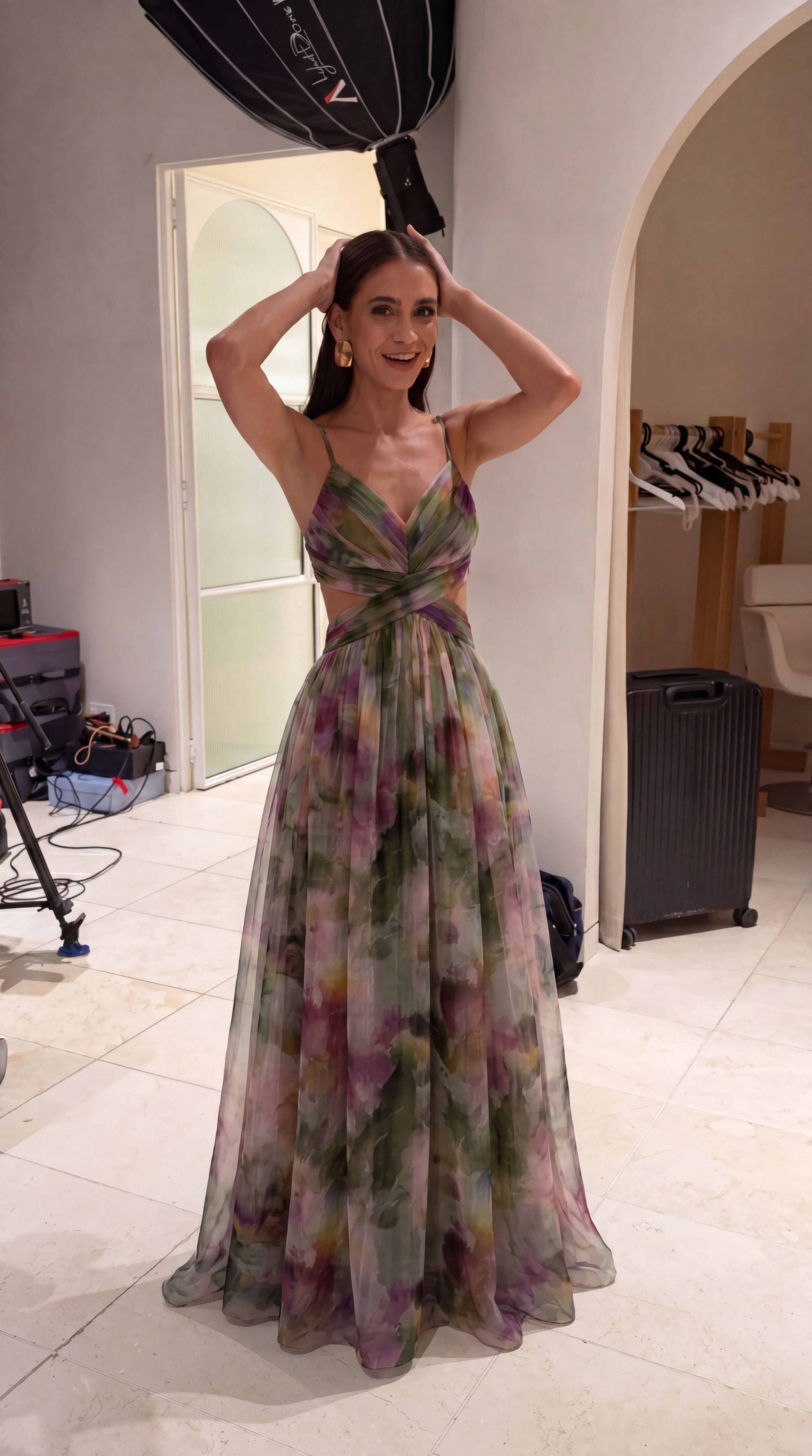 Giselle | Precioso vestido largo con estampado floral