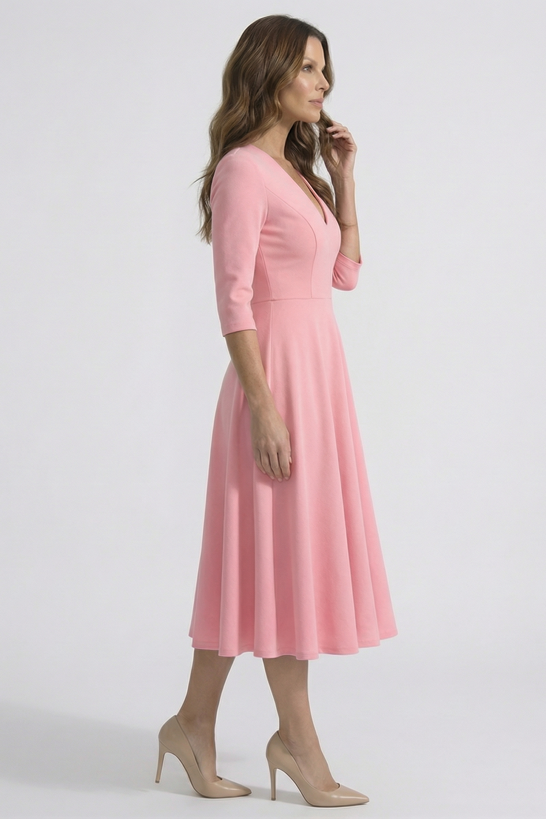 The Chiara | Vestido rosa palo Lorenza Selection