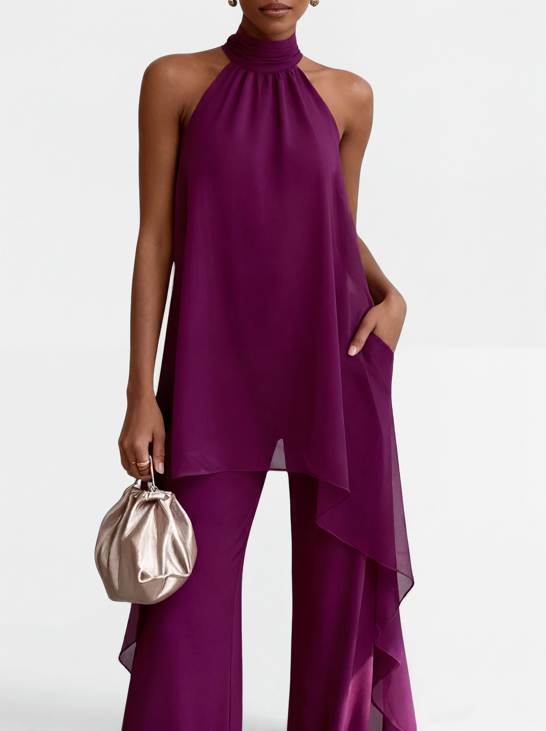 Clara | Conjunto Elegante Cuello Halter