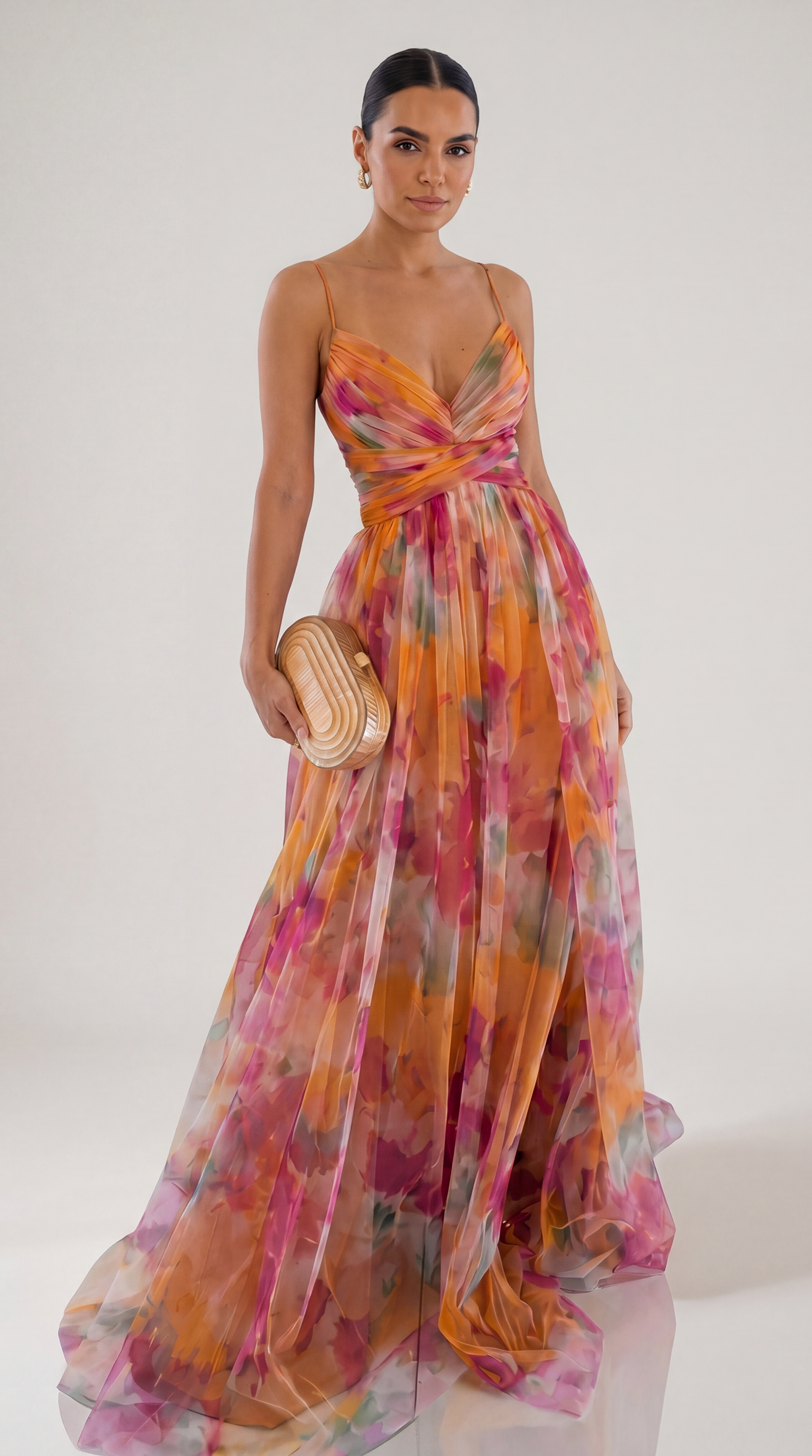 Giselle | Precioso vestido largo con estampado floral