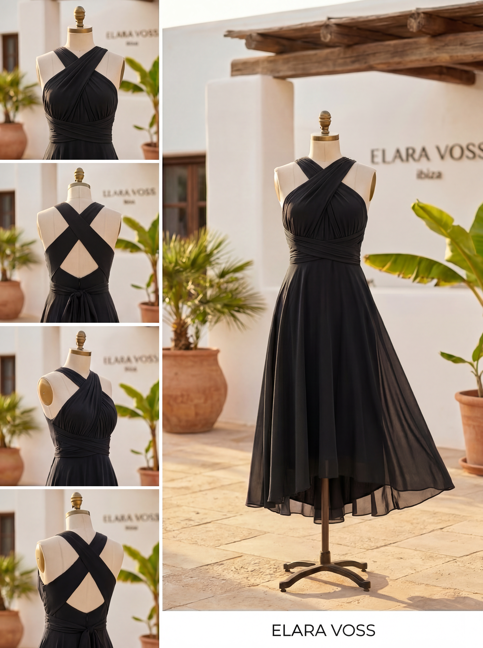 The Murano | Vestido multiposición negro