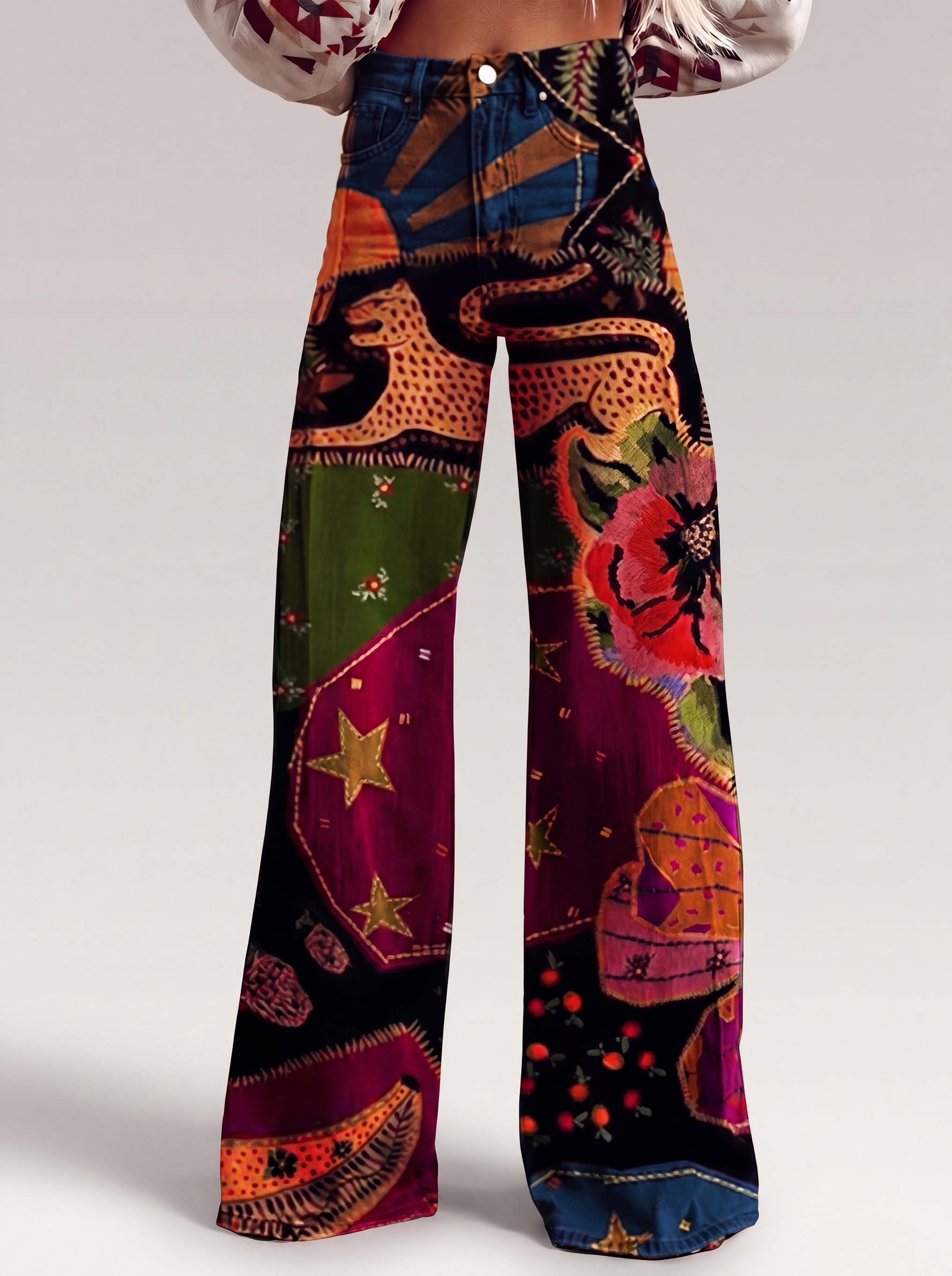 Lena | Pantalones de estilo bohemio chic