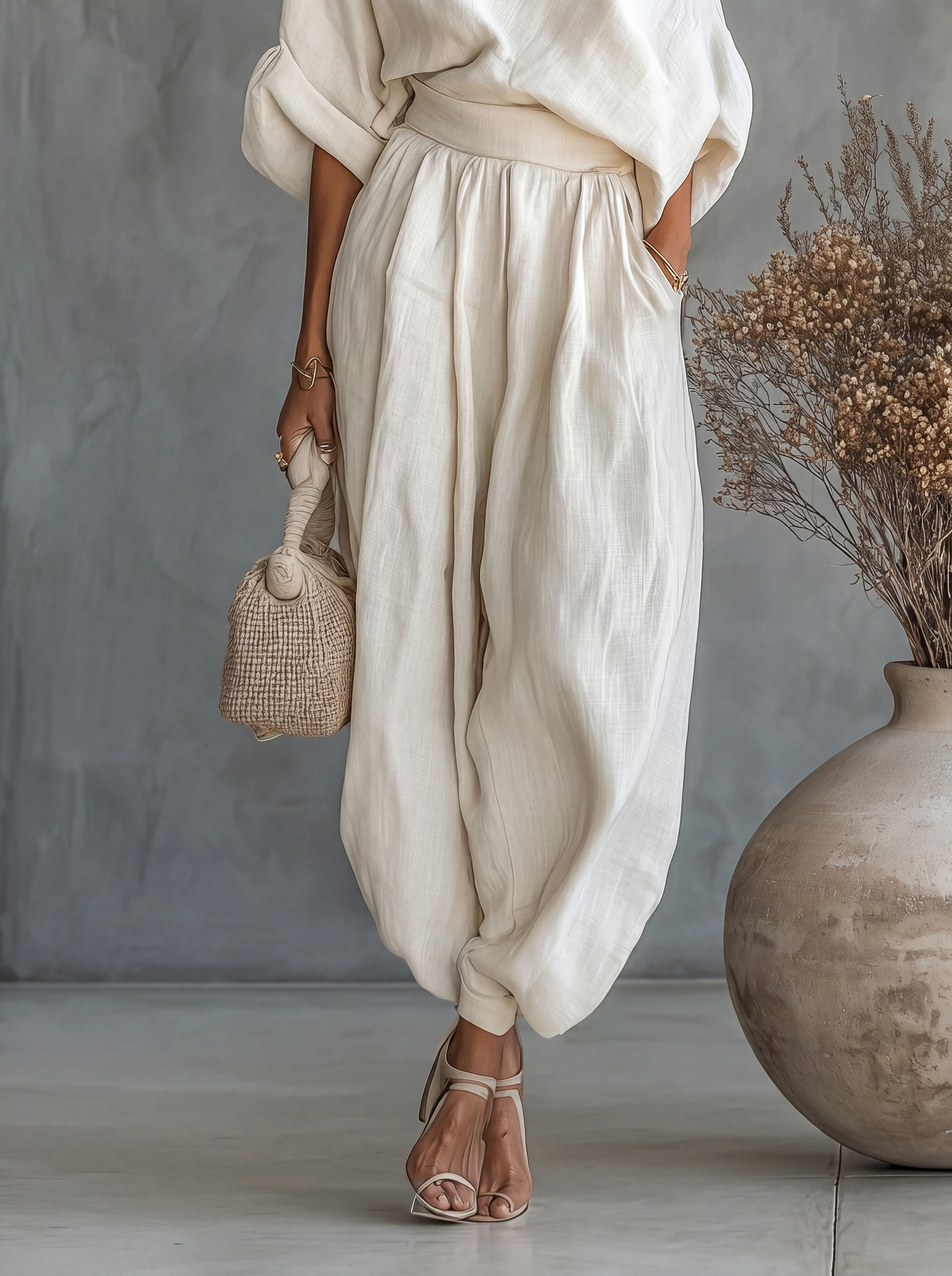 Eleonora | Set elegante monospalla due pezzi