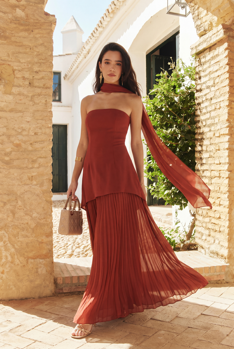 VESTIDO MAGNOLIA CHAMPÁN