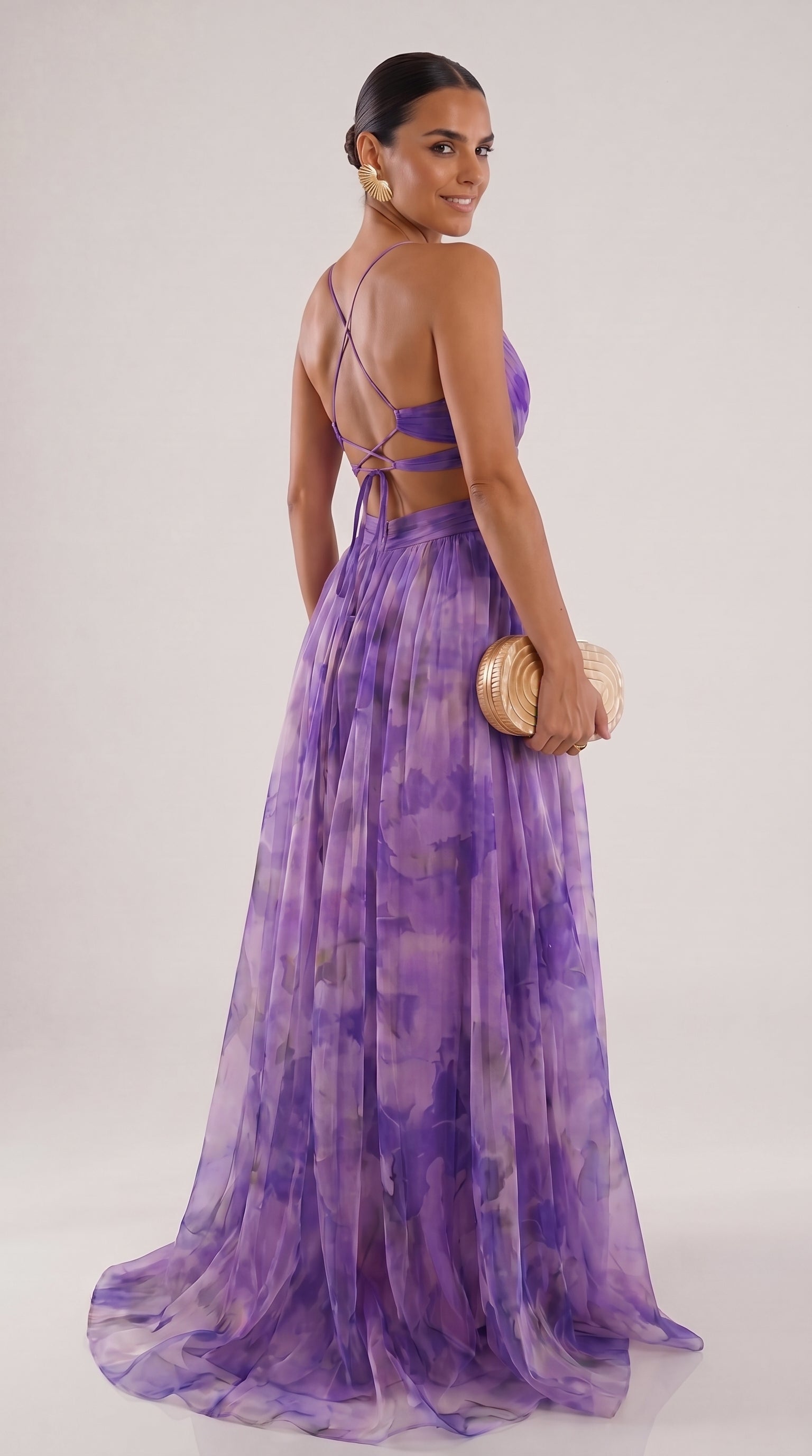 Giselle | Precioso vestido largo con estampado floral