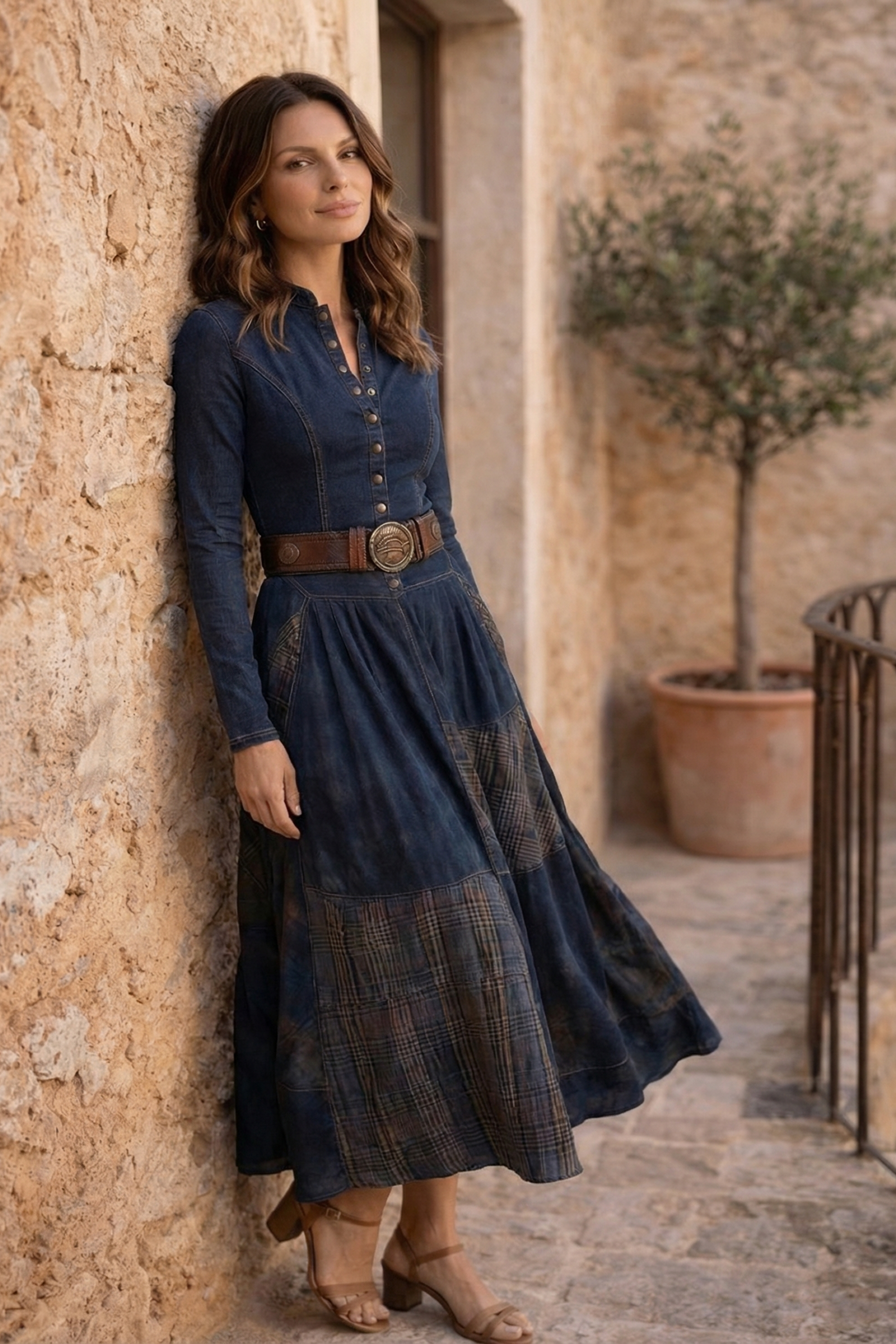 The Leonora | Vestido Suede