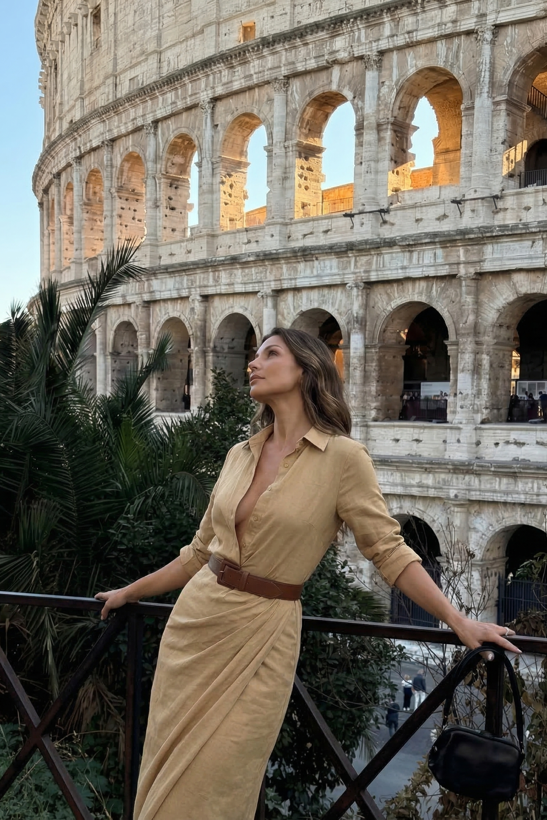The Sorrento | Vestido Largo Cruzado con Cinturón