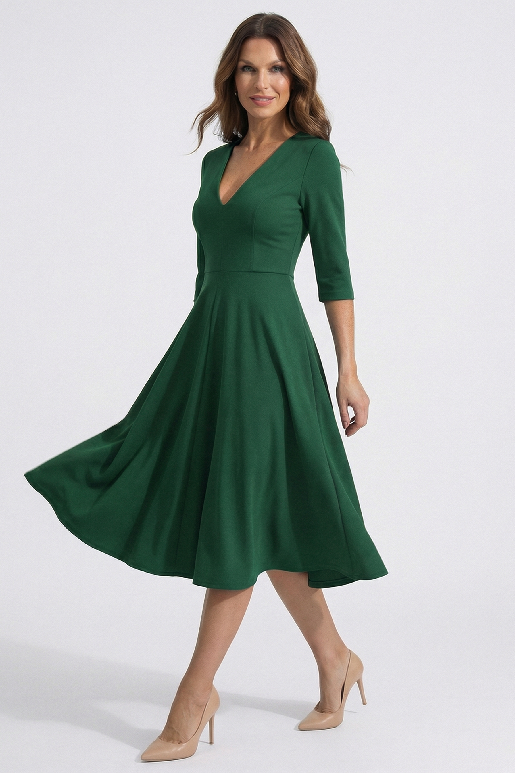 The Chiara | Vestido verde esmeralda Lorenza Selection