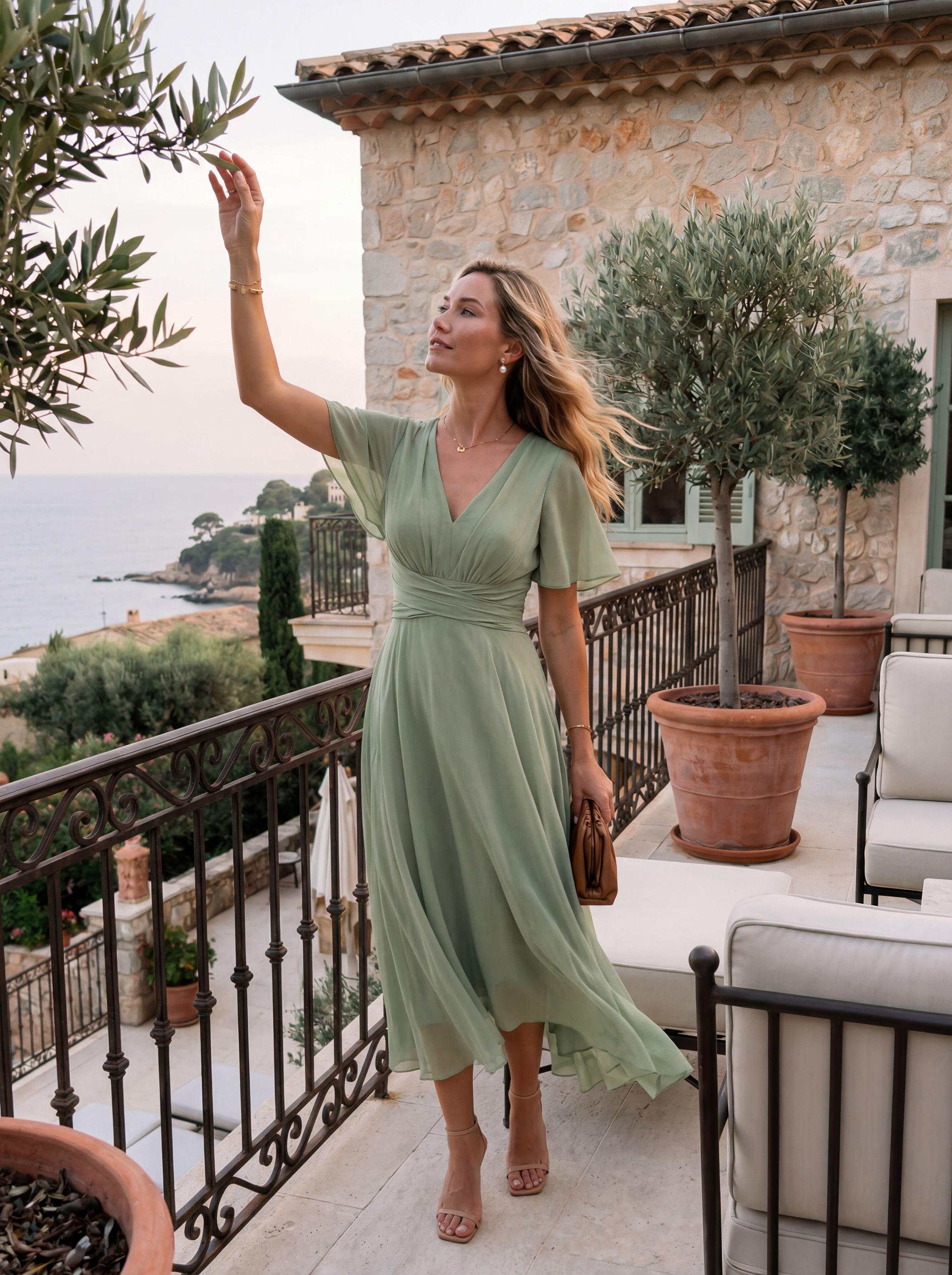 The Murano | Vestido azul marino con falda asimétrica y múltiples formas de llevar